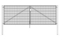 Ворота Light NoLock 3D 2,03х4,0 GrandLine ГрандЛа (RAL 6005)