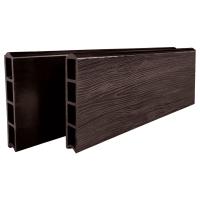 Грядочная доска, цвет Венге, 150х30х3000 мм 3d NEW