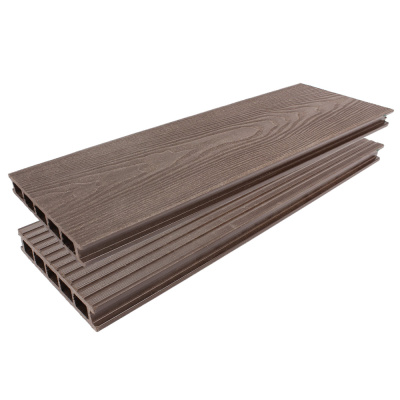 Террасная доска Premium ArtDeco 138*26*3000 АртДек (Шоколад 3D)